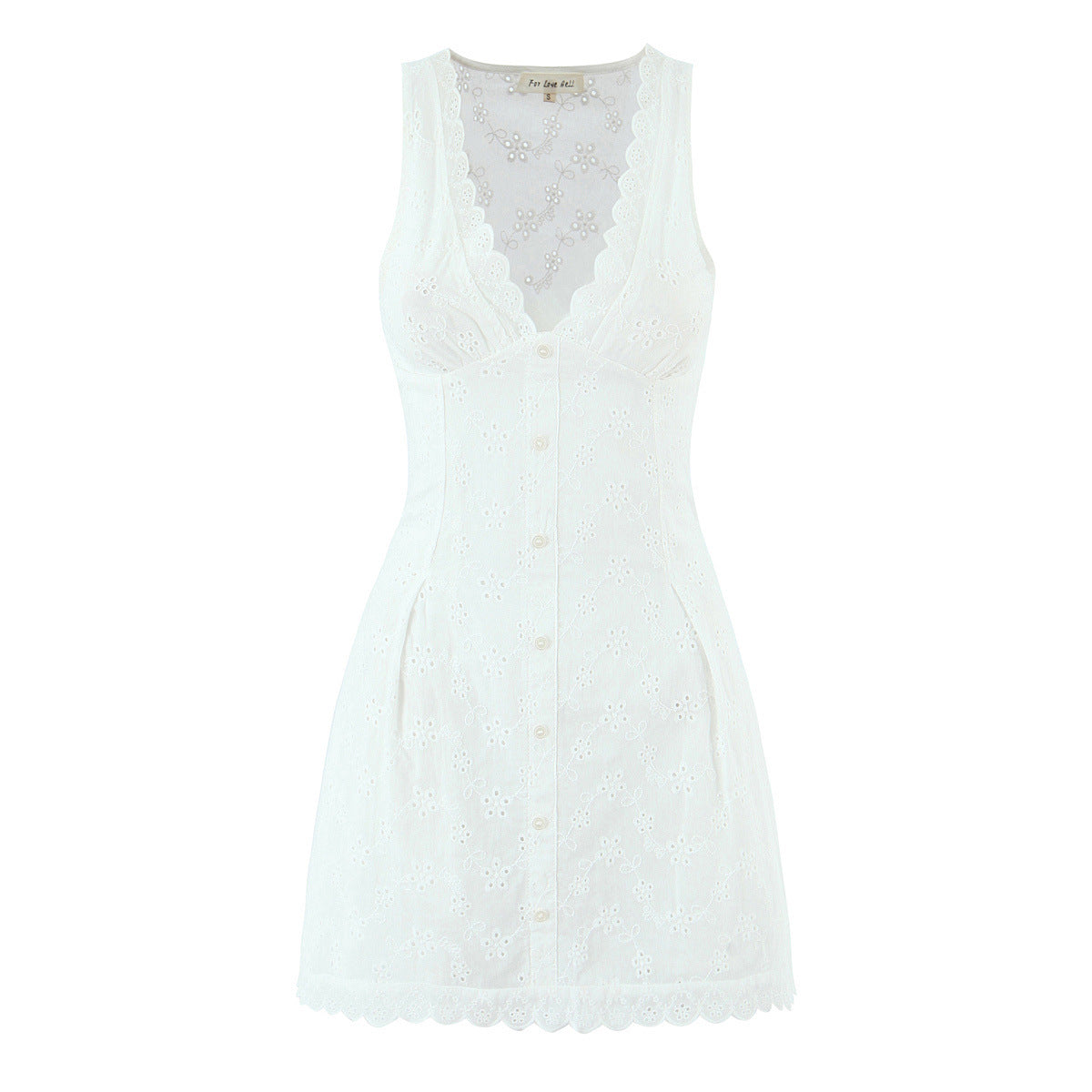 Fashion V-neck slim lace vest dress for women